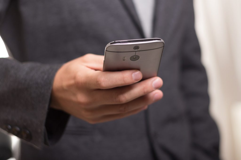 Man holding phone